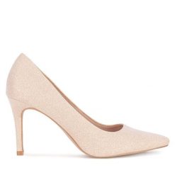 Szpilki JENNY. Brązowe szpilki damskie Jenny, bez wzorów, bez obcasa, bez zapięcia. Za 139.99 zł.