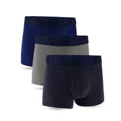 Bokserki sportowe męskie UNDER ARMOUR majtki 3-PAK. Szare bokserki męskie Under Armour, l, bez wzorów. Za 273.99 zł.