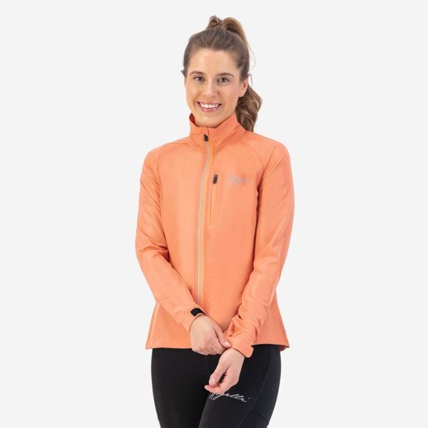 Kurtka wiatrówka do biegania damska Rogelli Core. Brązowe kurtki damskie Rogelli, m, bez wzorów, bez kaptura. W wyprzedaży za 192.00 zł.