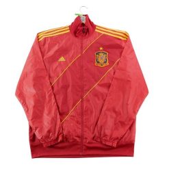 Second life - Kurtka dresowa męska - Stan bardzo dobry. Czerwone kurtki męskie Adidas, l, bez wzorów, z dresówki, na fitness i siłownię. Za 292.56 zł.