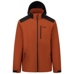Dlx Durand - Męska kurtka softshell Dlx Burnt Orange. Brązowe kurtki męskie DLX, m, bez wzorów, z polaru, sportowe, bez kaptura. Za 502.99 zł.