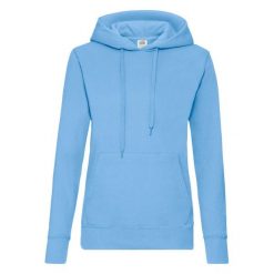 Bluza Damska Z Kapturem. Niebieskie bluzy damskie Fruit of the Loom, s, bez wzorów, z kapturem. Za 82.99 zł.