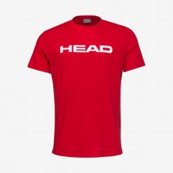 Koszulka z krótkim rękawem męska CLUB BASIC. Niebieskie buty sportowe męskie Head, m, bez wzorów, z jersey, bez kołnierzyka, bez ramiączek. W wyprzedaży za 59.50 zł.