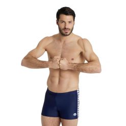 Szorty Kąpielowe Arena Icons Swim Short Solid. Niebieskie kąpielówki męskie Arena, m, bez wzorów, do pływania. Za 111.38 zł.