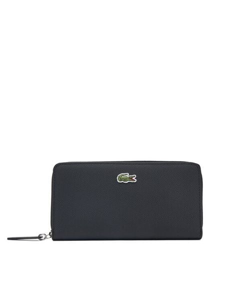 Lacoste Portfel NF2900PK Czarny. Czarne portfele damskie Lacoste, bez wzorów. Za 439.99 zł.