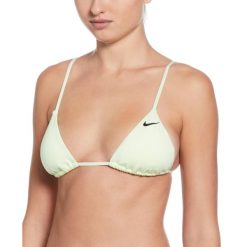 Góra od stroju pływackiego Nike Essential Triangle Bikini. Żółte bikini damskie Nike, m, bez wzorów. Za 79.99 zł.