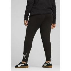 Damskie legginsy ESS METALLIC PUMA Black Metallic Silver. Czarne legginsy damskie Puma, m, bez wzorów, do biegania. W wyprzedaży za 94.00 zł.
