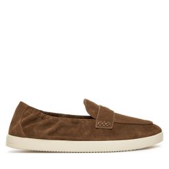 Półbuty Tory Burch. Brązowe półbuty damskie Tory Burch, bez wzorów, sportowe, bez obcasa, na płaskiej podeszwie, bez zapięcia. Za 1,149.00 zł.