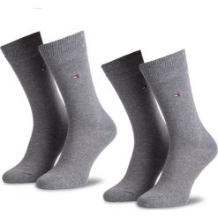 Zestaw 2 par wysokich skarpet męskich TOMMY HILFIGER - 371111 Middle Grey Melange 758. Skarpety męskie marki Tommy Hilfiger. Za 49.99 zł.