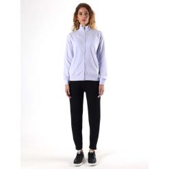 Bluza z bawełna z zamek błyskawiczny na trening. Fioletowe bluzy damskie LEONE 1947 APPAREL, bez wzorów, z bawełny, na fitness i siłownię. W wyprzedaży za 179.45 zł.