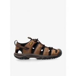 Sandały trekkingowe męskie Keen Targhee III Sandal. Brązowe sandały męskie Keen, bez zapięcia. Za 287.99 zł.