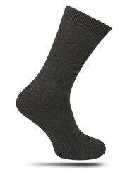 Skarpetki Popielate, Bawełniane, Gładkie, Jednokolorowe, Eleganckie, Garniturowe -KINGS- Męskie. Szare skarpety męskie Kings, bez wzorów, z bawełny. Za 14.90 zł.