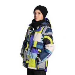 Kurtka narciarska dla dzieci snowboard ThermoTEX Lemon Explore ZL4. Brązowe kurtki i płaszcze dla chłopców LEMON explore, na zimę, bez wzorów, z materiału, z kapturem. Za 379.90 zł.