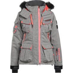 Superdry ULTIMATE SNOW SERVICE Kurtka snowboardowa light grey grit/fluro coral. Kurtki snowboardowe damskie Superdry., z materiału. W wyprzedaży za 989.10 zł.