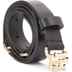 Pasek Damski TOMMY HILFIGER - Th Seasonal Belt 3.0 AW0AW05882 75 002. Czarne paski damskie Tommy Hilfiger, w paski, ze skóry. Za 229.00 zł.