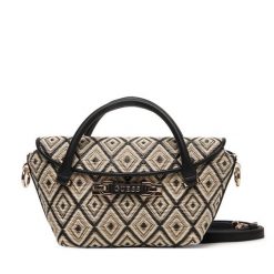 Torebka Guess. Brązowe torebki do ręki damskie Guess, z aplikacjami, bez dodatków. Za 589.99 zł.