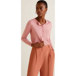 Mango - Kardigan Agata3. Różowe kardigany damskie Mango, z dzianiny. Za 89.90 zł.