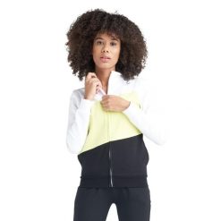 Bluza z zamek błyskawiczny na co dzień na siłownię. Żółte bluzy sportowe damskie LEONE 1947 APPAREL, xs, bez wzorów, z bawełny, bez kaptura, na fitness i siłownię. W wyprzedaży za 218.92 zł.