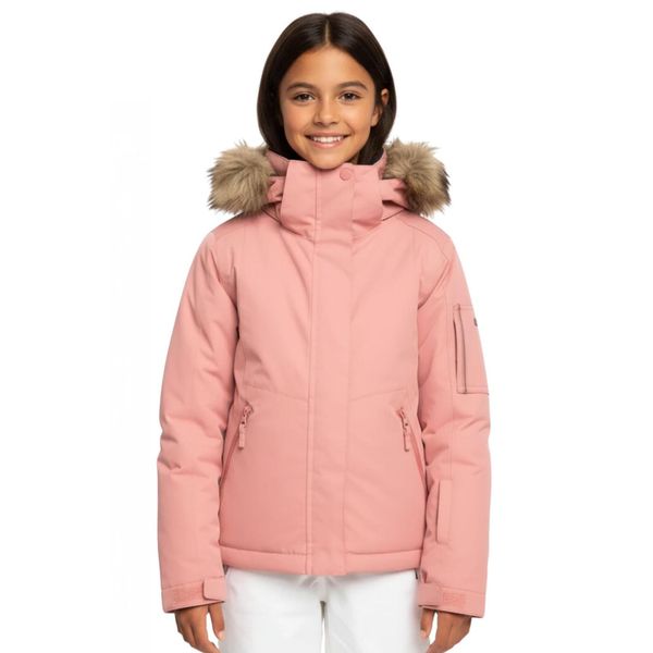 Kurtka narciarska dla dzieci Roxy Meade 10K. Czerwone buty zimowe dziewczęce Roxy, bez wzorów, z poliesteru, bez zapięcia. Za 391.00 zł.