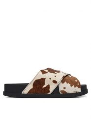 Tommy Jeans Klapki Tjw Comfort Slides Calf Hair EN0EN02941 Kolorowy. Klapki damskie Tommy Jeans, bez wzorów, z jeansu, bez obcasa. Za 329.99 zł.