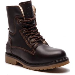 Trapery WRANGLER - Aviator WM182006 Dk. Brown 30. Brązowe śniegowce i trapery męskie Wrangler, ze skóry. W wyprzedaży za 369.00 zł.