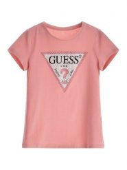 Guess T-Shirt J2YI51 K6YW1 Różowy Regular Fit. Czerwone t-shirty i topy dla dziewczynek Guess, z aplikacjami, z bawełny, bez ramiączek. Za 79.99 zł.