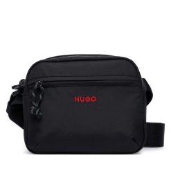 Saszetka HUGO. Czarne saszetki męskie Hugo, młodzieżowe, małe. Za 339.99 zł.