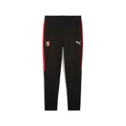 Spodnie dresowe Stade Rennais Evostripe. Czarne spodnie sportowe męskie Puma, l, bez wzorów, z dresówki, na fitness i siłownię. Za 299.90 zł.