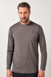 Męska Koszulka termiczna z długim rękawem outdoorowa długi rękaw do rozm. 7XL. Brązowe bluzki z długim rękawem męskie JAY-PI, m, bez wzorów, z dżerseju, bez kołnierzyka. Za 239.99 zł.