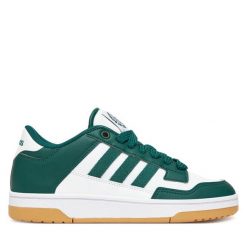 Sneakersy adidas. Zielone trampki i tenisówki chłopięce Adidas, bez wzorów, bez zapięcia. Za 159.99 zł.