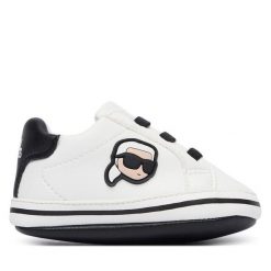 Sneakersy KARL LAGERFELD. Białe trampki i tenisówki chłopięce KARL LAGERFELD, bez wzorów, bez zapięcia. Za 206.99 zł.