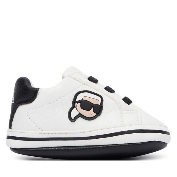 Sneakersy KARL LAGERFELD. Białe trampki i tenisówki chłopięce KARL LAGERFELD, bez wzorów, bez zapięcia. Za 206.99 zł.