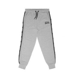 Spodnie do biegania Lonsdale Thelee. Szare spodnie sportowe męskie Lonsdale, m, z aplikacjami, z bawełny, do biegania. Za 279.00 zł.