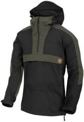 Kurtka męska Helikon-Tex Kurtka Anorak WOODSMAN® - Czarna / Taiga Green A. Czarne kurtki męskie HELIKON-TEX, m, bez wzorów, bez kaptura. Za 242.08 zł.