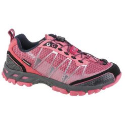 Buty do biegania damskie, CMP Altak Wmn WP Trail. Czerwone obuwie sportowe damskie CMP, bez wzorów, z gumy, do biegania. Za 349.99 zł.