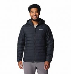 Kurtka uniwersalna męska Columbia Powder Lite Ii. Czarne kurtki męskie Columbia, l, bez wzorów, z materiału, klasyczne, z kapturem. Za 449.99 zł.