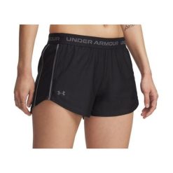 Spodenki damskie Under Armour Tech Play Up. Czarne szorty sportowe damskie Under Armour, s, bez wzorów, sportowe, do biegania. Za 97.14 zł.