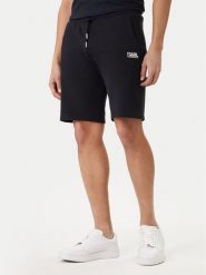 KARL LAGERFELD Szorty sportowe 705783 562917 Granatowy Regular Fit. Niebieskie krótkie spodenki sportowe męskie KARL LAGERFELD, m, bez wzorów, z bawełny. Za 369.99 zł.