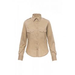 Koszula damska Payper Trophy. Brązowe koszule damskie PAYPER WEAR, bez wzorów, eleganckie, bez kołnierzyka, bez ramiączek. Za 215.00 zł.