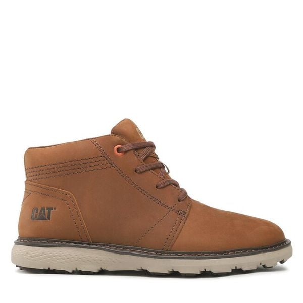 Trzewiki CAT Footwear. Brązowe botki męskie CAT Footwear, bez wzorów, bez zapięcia. Za 599.99 zł.