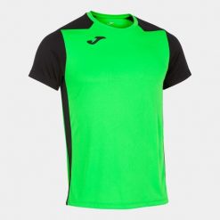 Koszulka do biegania męska Joma Record II. Czarne koszulki sportowe męskie Joma, m, bez wzorów, bez kołnierzyka, bez ramiączek, do biegania. Za 153.99 zł.