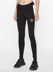 Puma Legginsy Iconic T7 530080 Czarny Tight Fit. Czarne legginsy damskie Puma, m, bez wzorów, z bawełny. Za 109.99 zł.