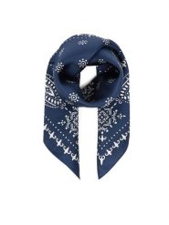 Weekend Max Mara Chusta Siam 2525546054 Granatowy. Niebieskie czapki i kapelusze damskie Weekend Max Mara, bez wzorów, z jedwabiu. Za 459.99 zł.