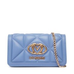 Torebka LOVE MOSCHINO. Niebieskie torebki do ręki damskie Love Moschino, bez wzorów, wizytowe, bez dodatków. Za 699.99 zł.