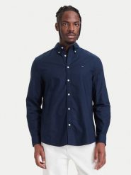 Tommy Jeans Koszula Oxford DM0DM23711 Granatowy Regular Fit. Niebieskie koszule męskie Tommy Jeans, m, bez wzorów, z bawełny, bez kołnierzyka, bez ramiączek. Za 329.99 zł.