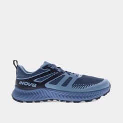 Buty do biegania męskie, Trailfly Standard. Czarne buty sportowe męskie Inov-8, z gumy, bez zapięcia, do biegania. Za 491.99 zł.