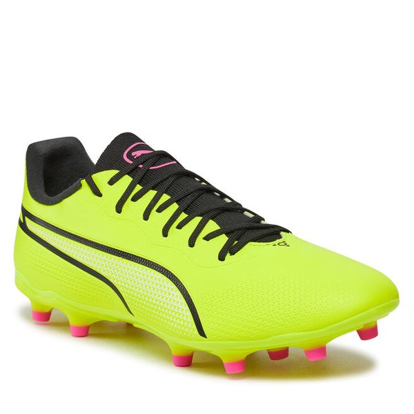 Buty do piłki nożnej Puma. Zielone buty sportowe męskie Puma, bez zapięcia. Za 349.99 zł.