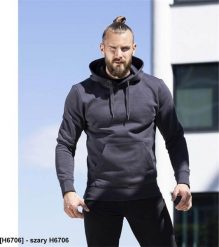 Ardon ARDON RIVARY - Męska bluza kangurek elastyczny śćiągacz pa i rękawy 65 % bawełna, 35 % poliester, 320 g/m2 - szary H6706 XL. Szare bluzy męskie Ardon, m, bez wzorów, z bawełny, bez kaptura. Za 124.61 zł.