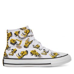 Trampki Converse. Białe trampki i tenisówki chłopięce Converse, bez wzorów, retro, bez zapięcia. Za 179.99 zł.