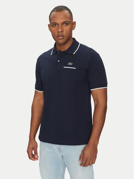 Lacoste Polo PH9838 Granatowy Classic Fit. Niebieskie koszulki polo męskie Lacoste, m, bez wzorów, bez ramiączek. Za 549.99 zł.